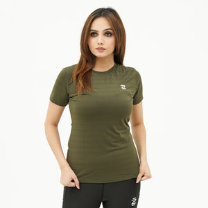 Olive Quick Dry Women's Tee