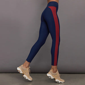 Navy Botcut Pannel Legging