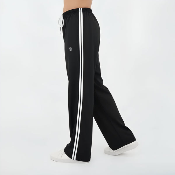 Black Wide Leg Men Trouser