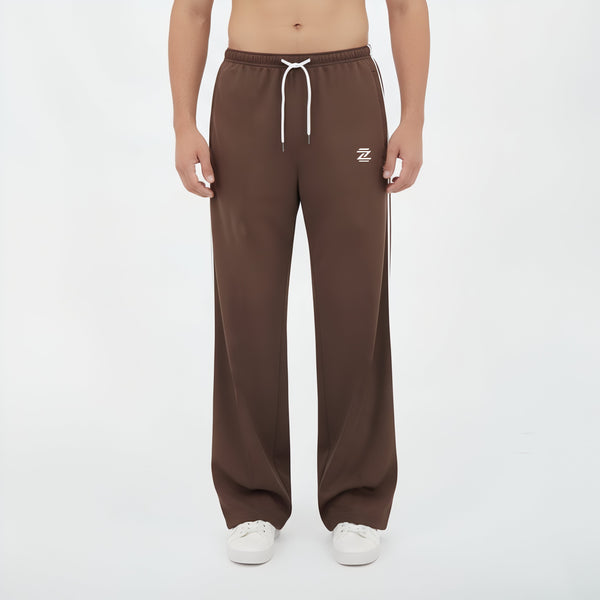 Coffee Wide Leg Men Trouser