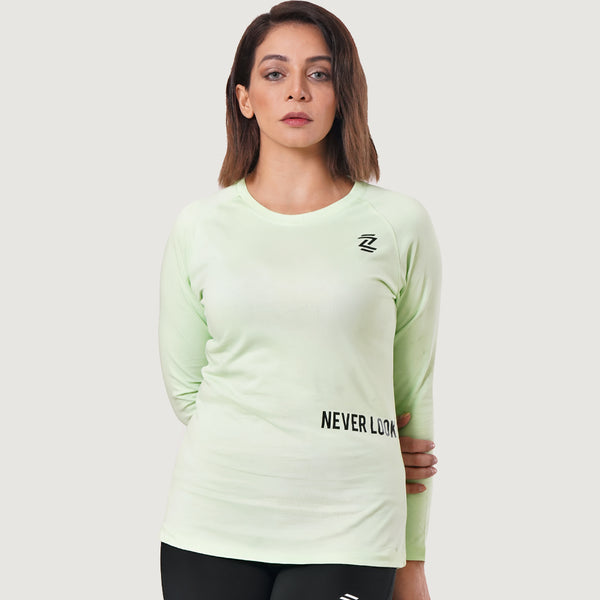 Full Sleeves Neon Women's Cotton Tee