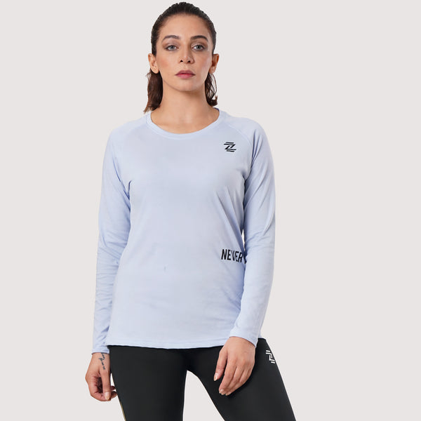 Aqua Full sleeves Women's cotton tee