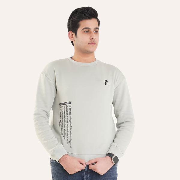 Pale Green Incognito Men's Sweat Shirt