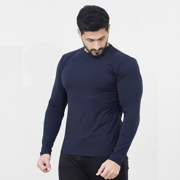 Fortitude Lycra Tee in Navy Blue