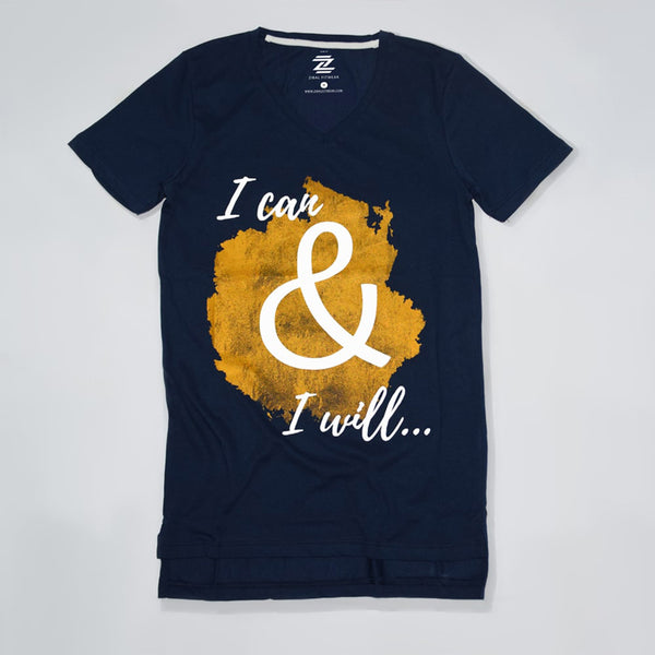 I Can & I Will Women V-Neck Tee