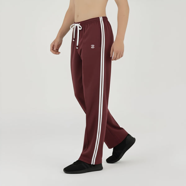 Maroon Wide Leg Men Trouser