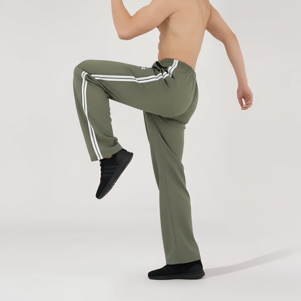 Olive Wide Leg Men Trouser