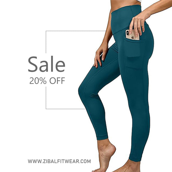 Teal Legging With Pockets