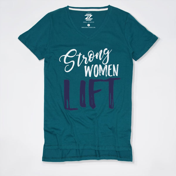 Strong Women Lift Women V-Neck Tee