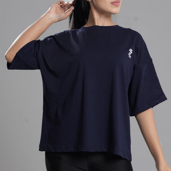 Navy Oversize Tee Shirt