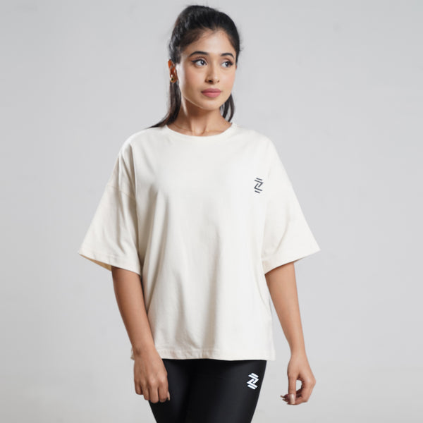 Oatmeal Oversize Tee Shirt