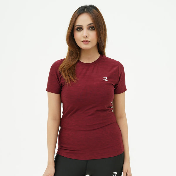 Red Melange Quick Dry Women's