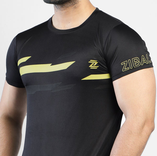 Zibal Black Dynamic Training Muscle-Max Performance Tee