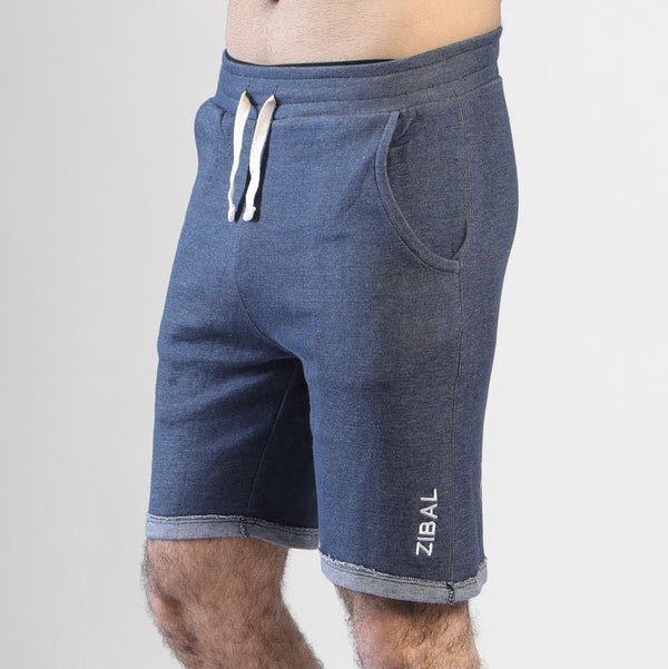 Zibal Navy Terry Flip Shorts