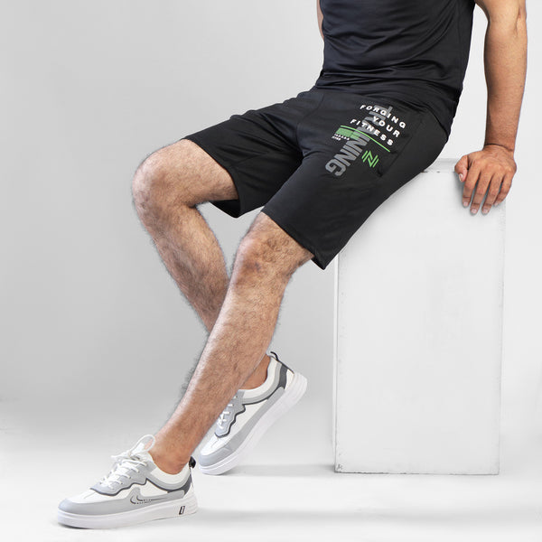 Zibal Black Training Quick Dry Shorts